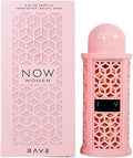 Lattafa Rave Now Women Eau de Parfum spray and roll-on set