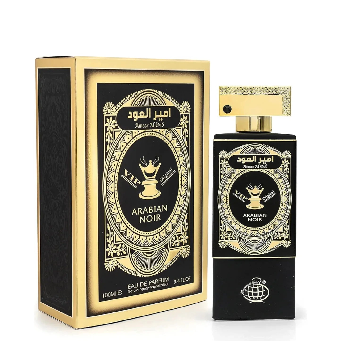 Fragrance World Ameer Al Oud VIP Arabian Noir Eau De Parfum 100ml.