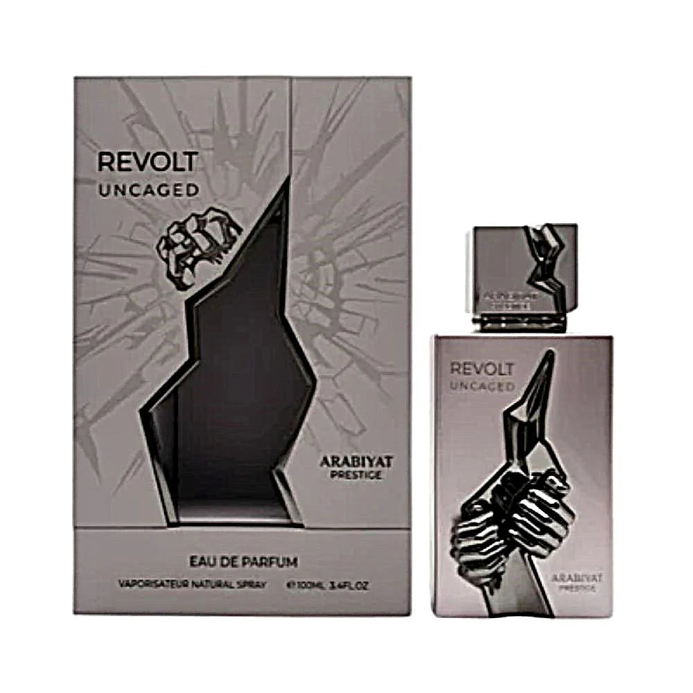 Arabiyat Prestige Revolt Uncaged, a unisex Eau de Parfum